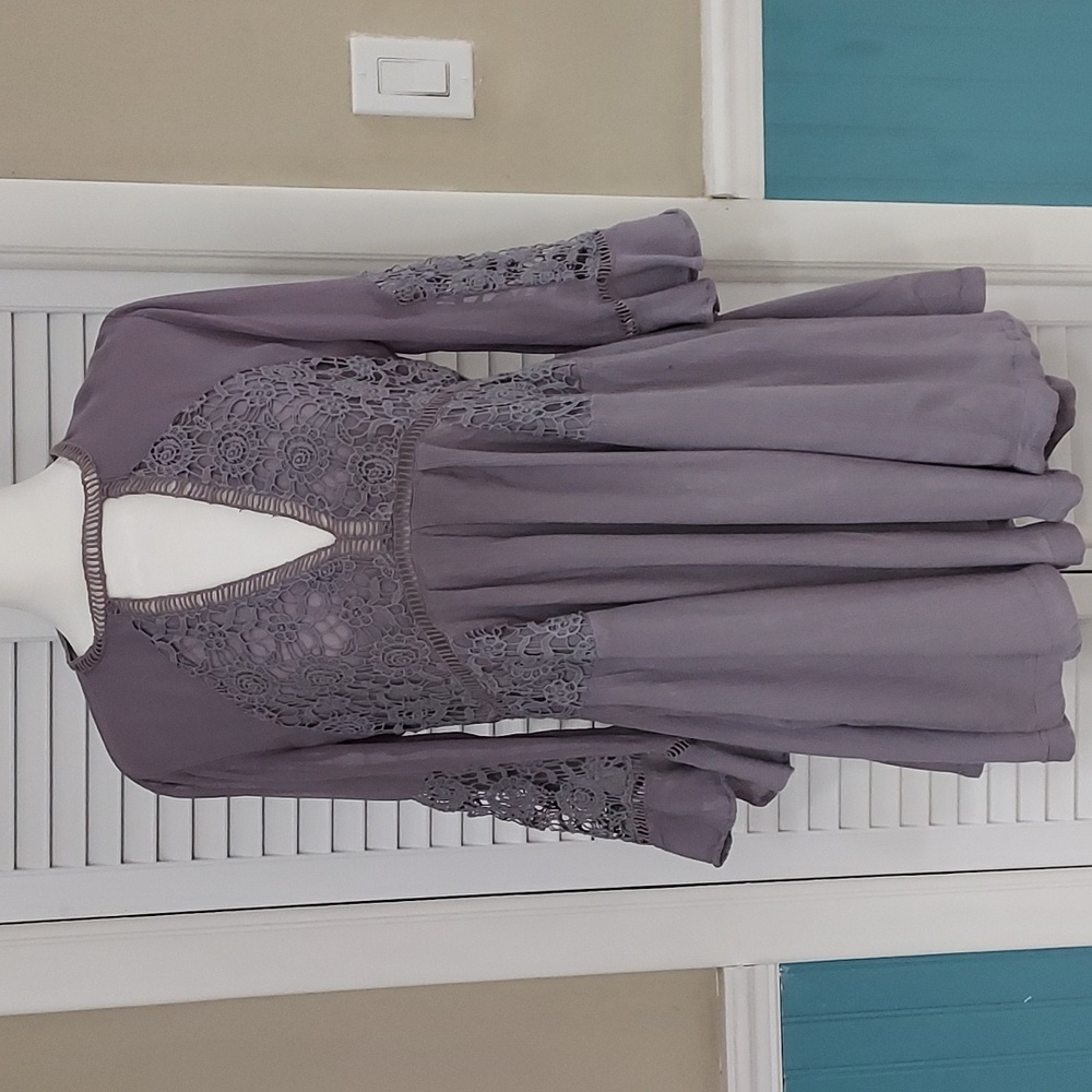 Free People XS Dress /Top Lavender w/ Deep Side Pockets